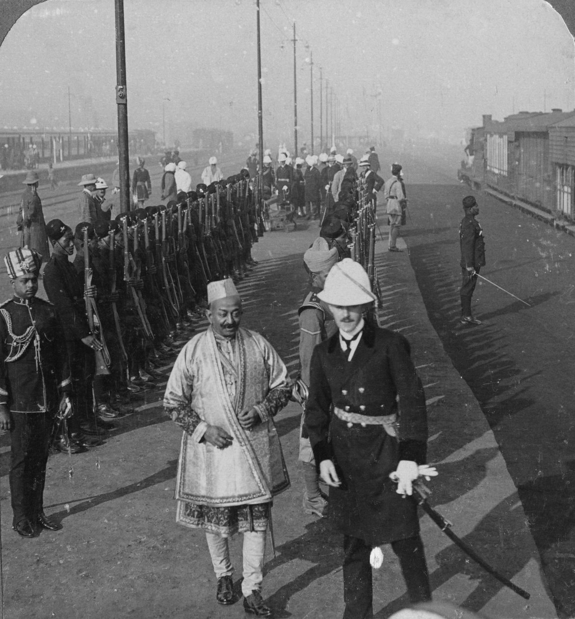 Státní příjezd maharádže z Benares do Dillí, Indie, 1912 od H. D. Girdwood