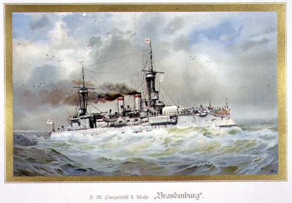 S.M. Panzerschiff, I Klasse, ‚Brandenburg‘ (H.M. Armored Ship od H. Graf
