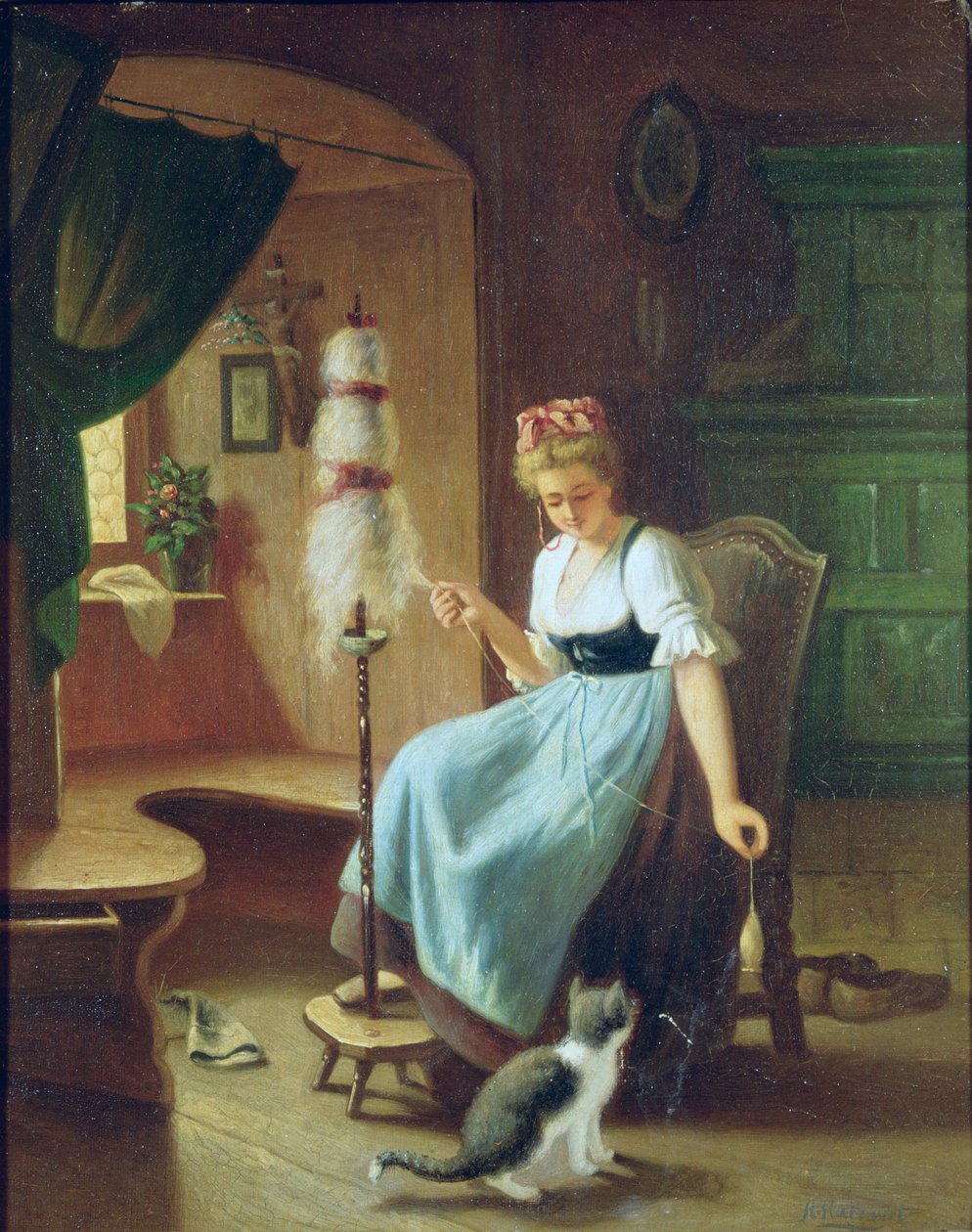 Dívka na kolovratu od H Harcourt