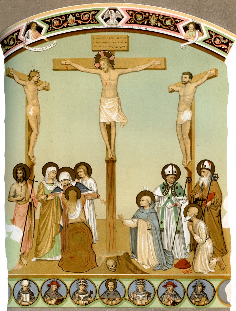 Kristus na kříži, 15. století 1849. od H Moulin