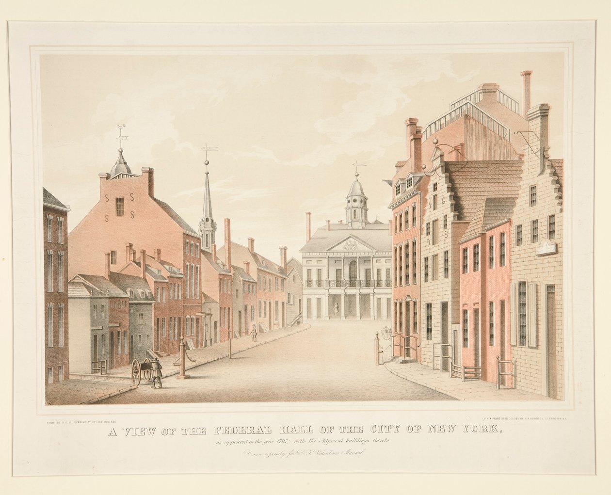 Pohled na Federal Hall of City of New York od H. R. Robinson