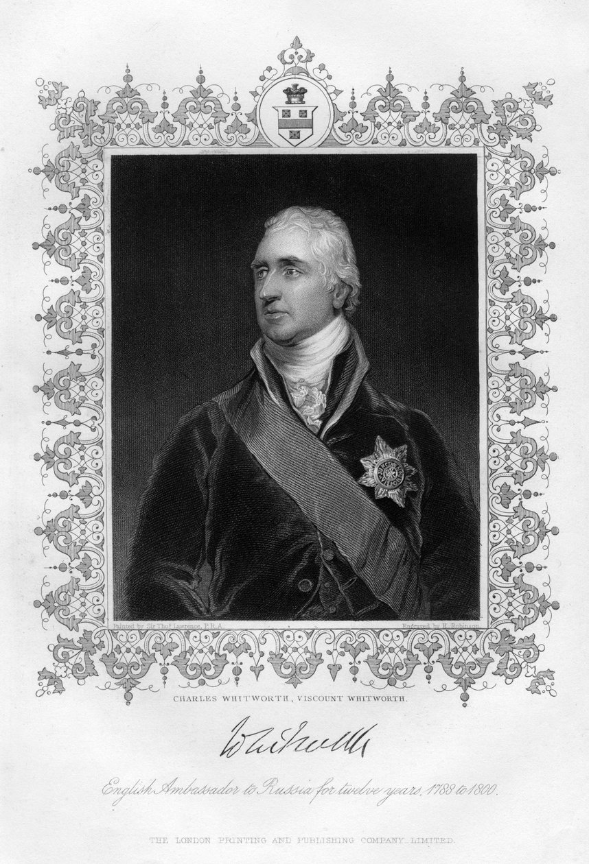 Charles Whitworth, vikomt Whitworth, 19. století od H. Robinson