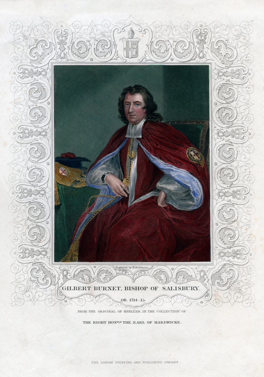 Gilbert Burnet , skotský teolog a historik, 19. století od H. Robinson