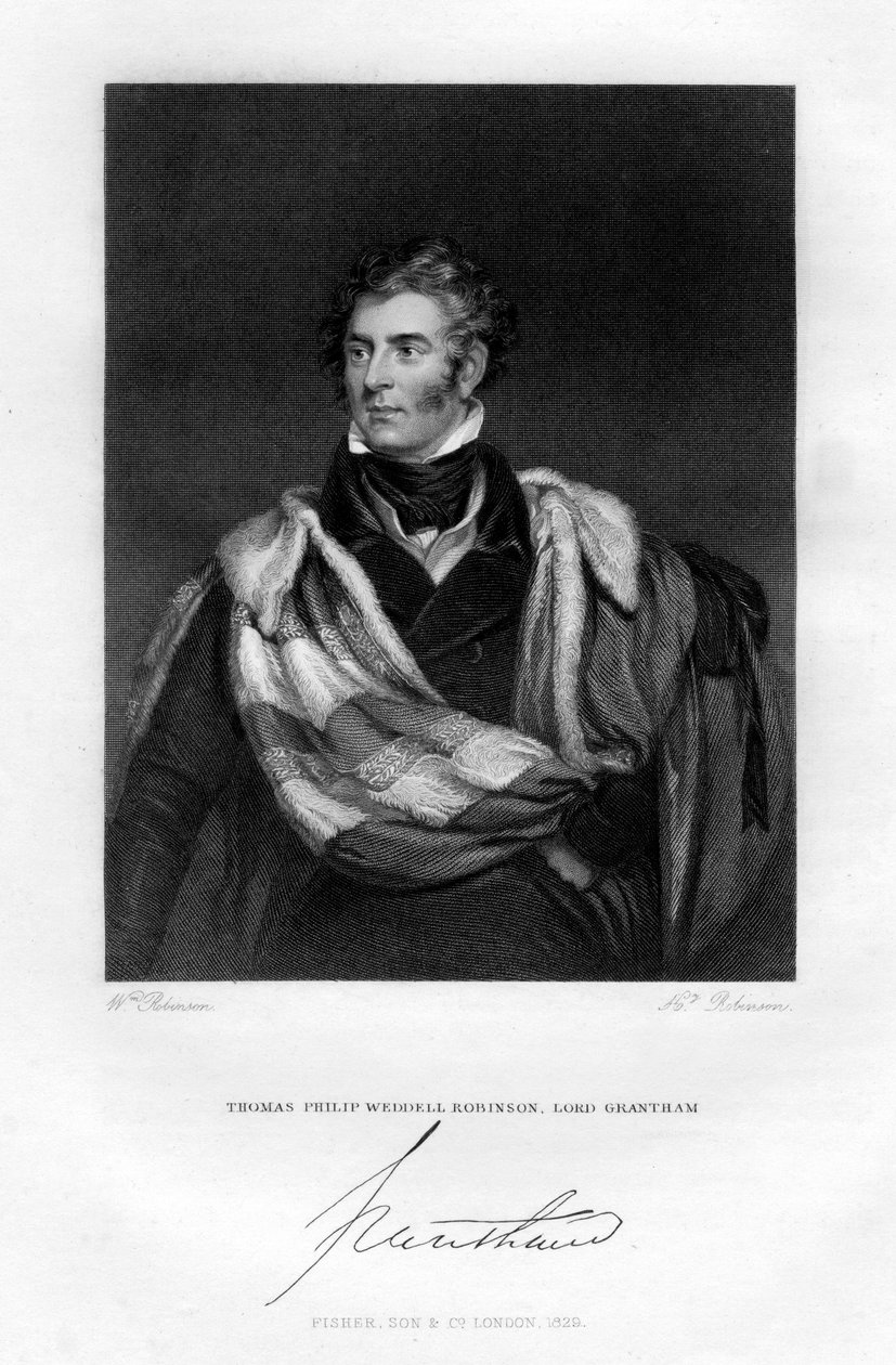 Thomas Philip Weddell Robinson, Lord Grantham, 1829 od H. Robinson