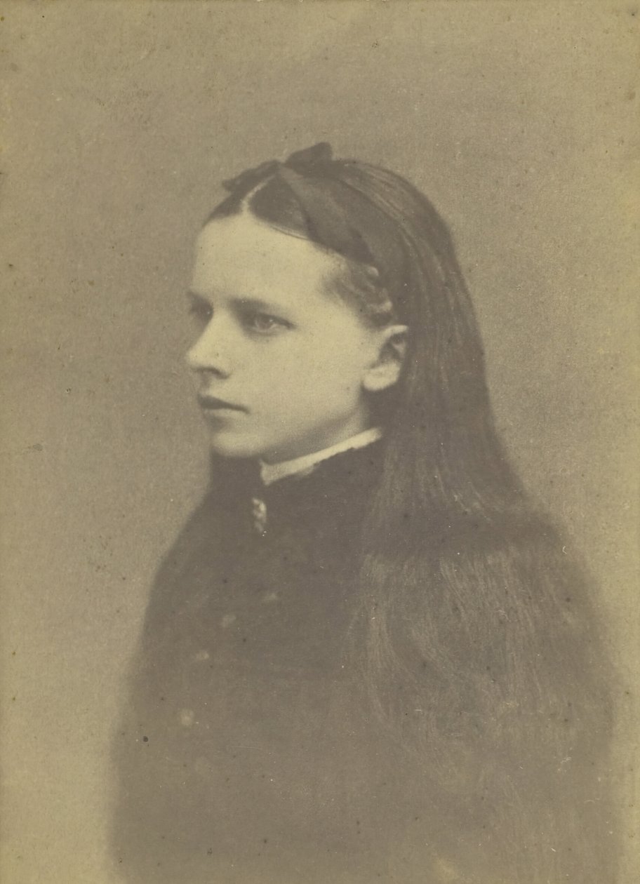 Dívka bez názvu s dlouhými vlasy, polovina konce 19. století. od H. S. Heath