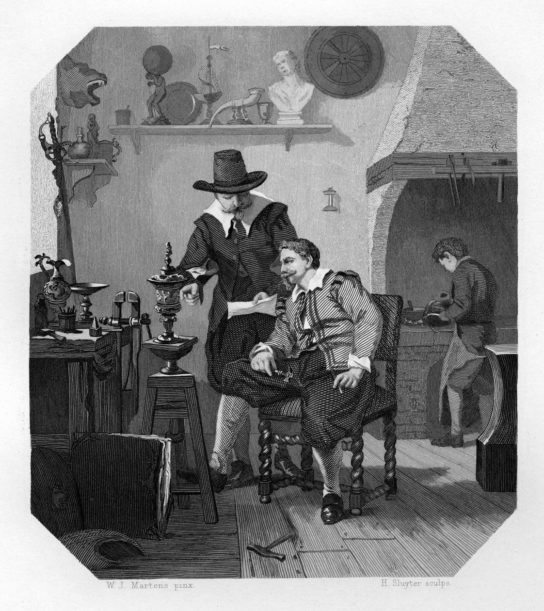 Paulus a Adam van Vianen, holandští stříbrníci, c1870 od H. Sluyter