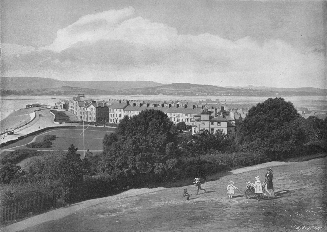 Exmouth, z Beacon, c1896 od H. T. Cousins