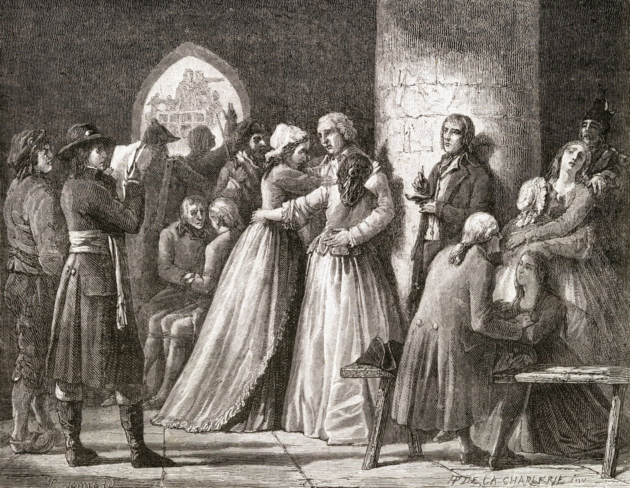 Appeal of the Condemned, 1794, z „Histoire de la Revolution Francaise“ od Louise Blanca (1811-82), vyryl Paul Jonnard († 1902) 1847-62 od H. de la Charlerie