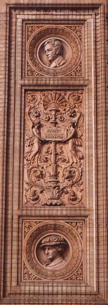 Detail fasády Hamburger Kunsthalle (foto) od H. v. d. Schirrmacher G. T. and Erbe A. Hude