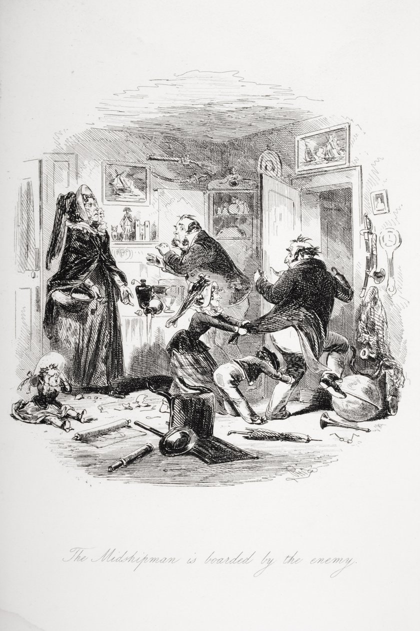 Praporčík je naloděn nepřítelem, ilustrace z 