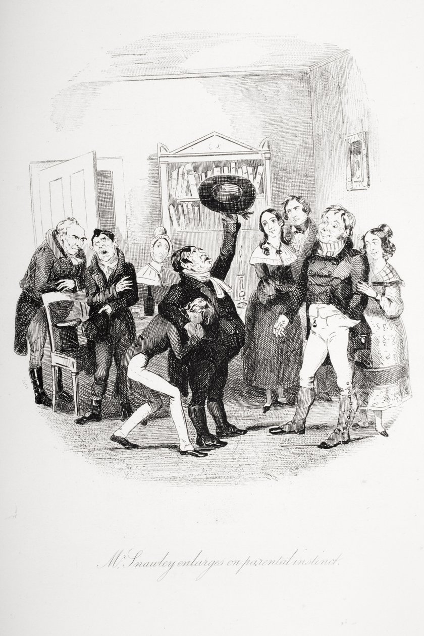 Ilustrace pro Nicholase Nicklebyho Charlese Dickense od Hablot Knight (1815 92) Browne