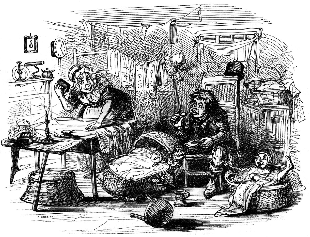 Charles Dickens „The Old Curiosity Shop“ od Hablot Knight Browne