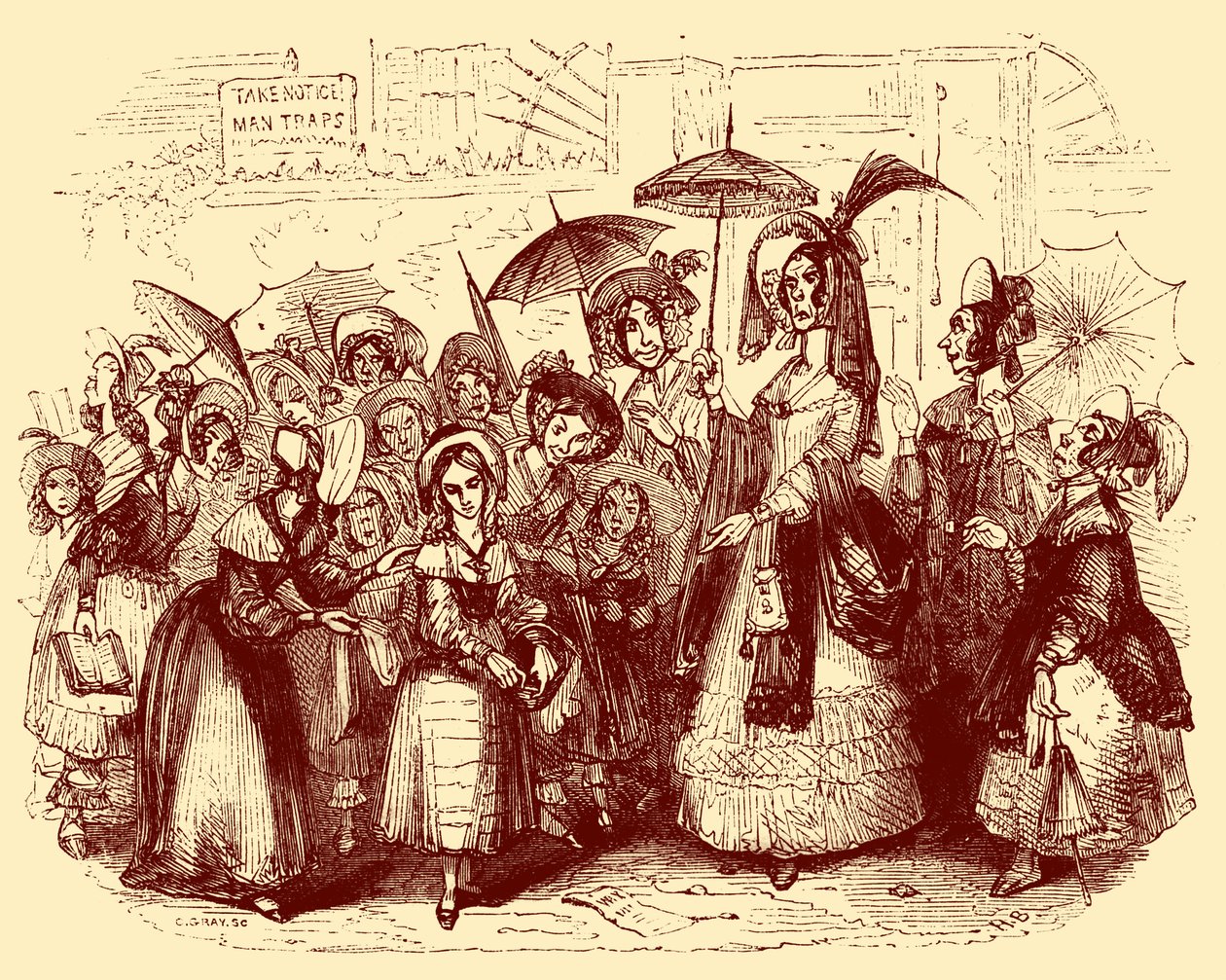 „The Old Curiosity Shop“ od Charlese Dickense od Hablot Knight Browne