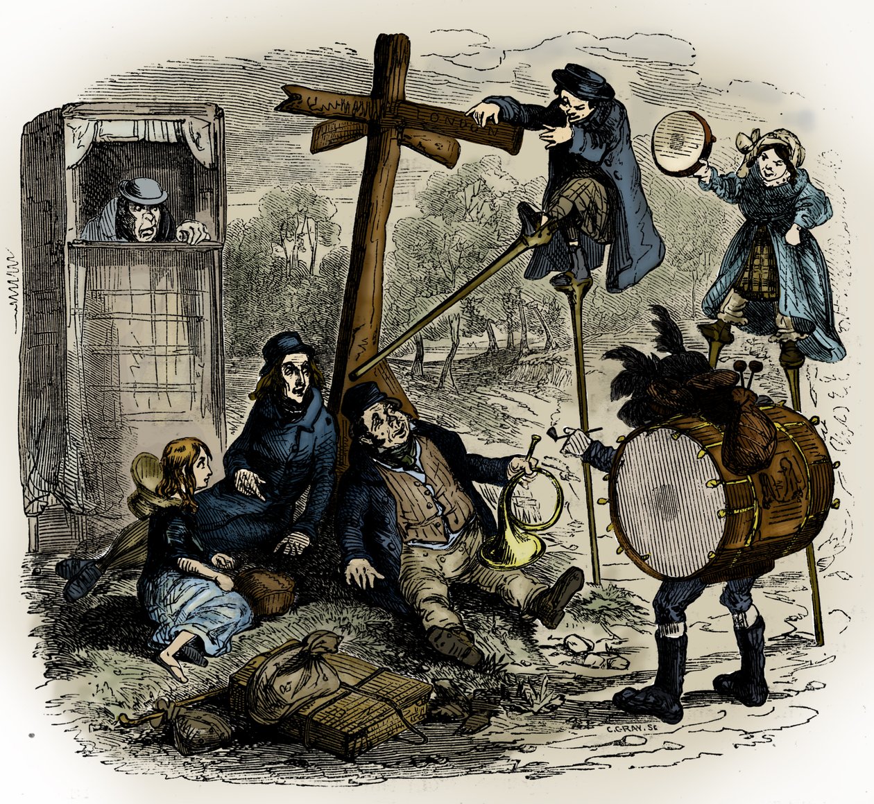 Charles Dickens „The Old Curiosity Shop“ od Hablot Knight Browne