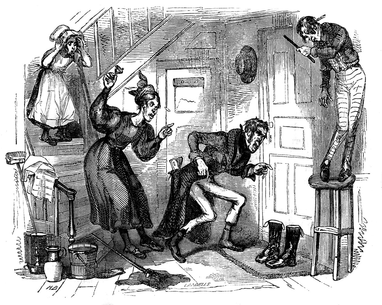 „The Old Curiosity Shop“ od Charlese Dickense od Hablot Knight Browne
