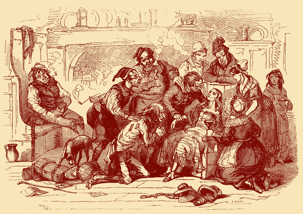 „The Old Curiosity Shop“ od Charlese Dickense od Hablot Knight Browne