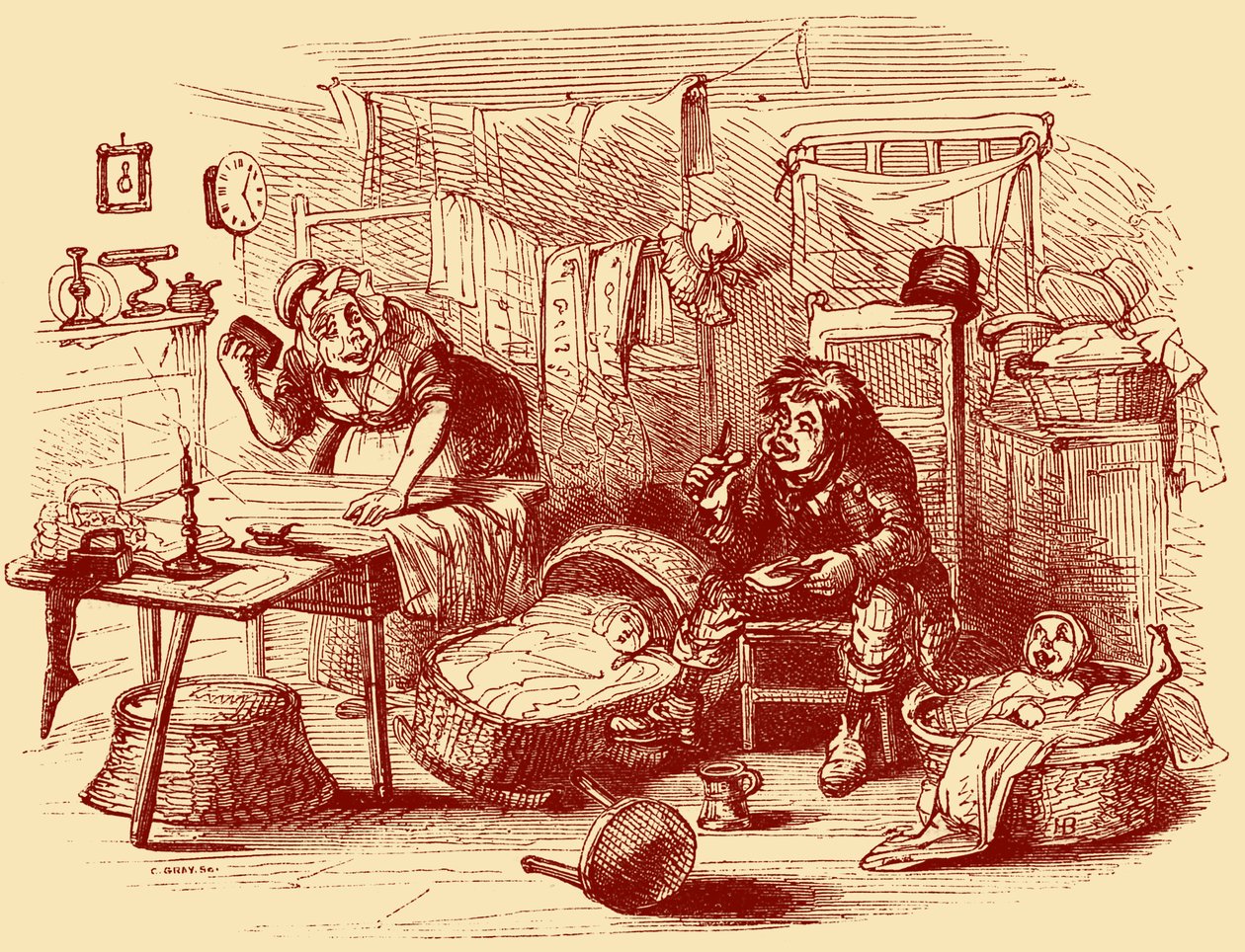 Charles Dickens „The Old Curiosity Shop“ od Hablot Knight Browne