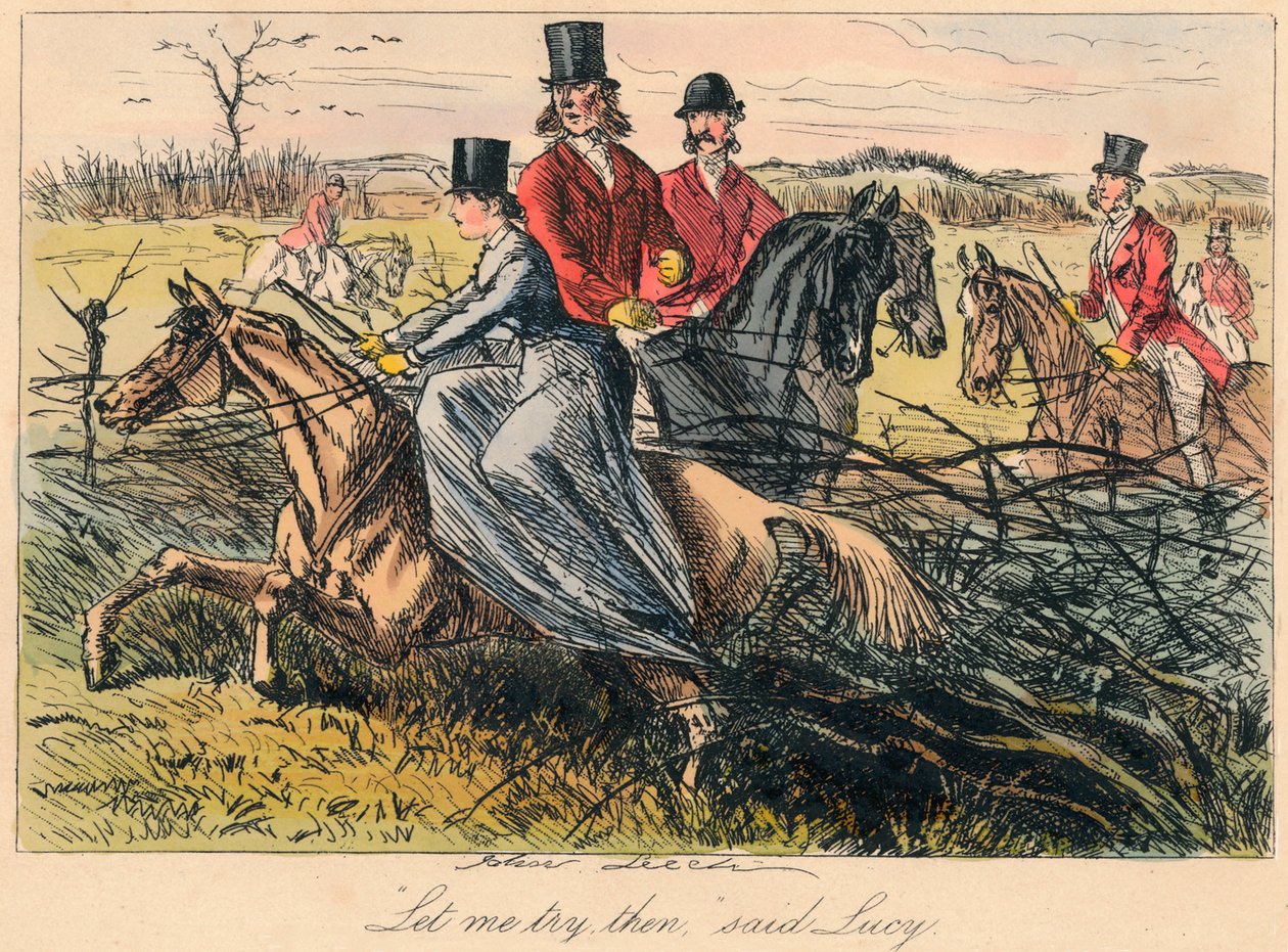 Dovolte mi je vyzkoušet, řekla Lucy, 1865 od Hablot Knight Browne