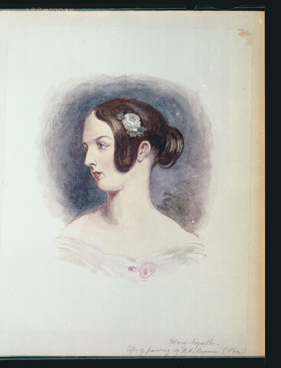 Mary Hogarth, cca 1890 (wc na papíře) od Hablot Knight Browne