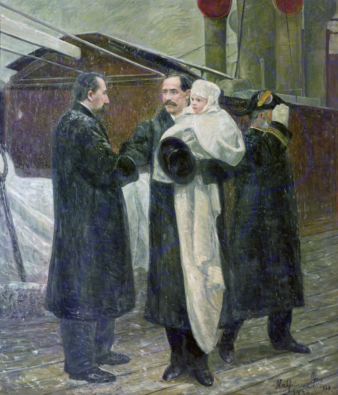 Král Haakon na norské zemi v roce 1905 od Halfdan Frithjof Strom