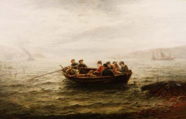 Going to Church by Way of the Lock (olej na plátně) od Hamilton Macallum
