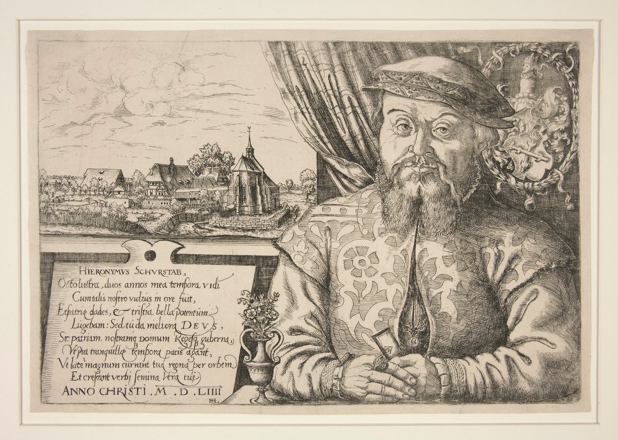 Portrét Hieronyma Schustaba (1512-po 1554) od Hanns Lautensack