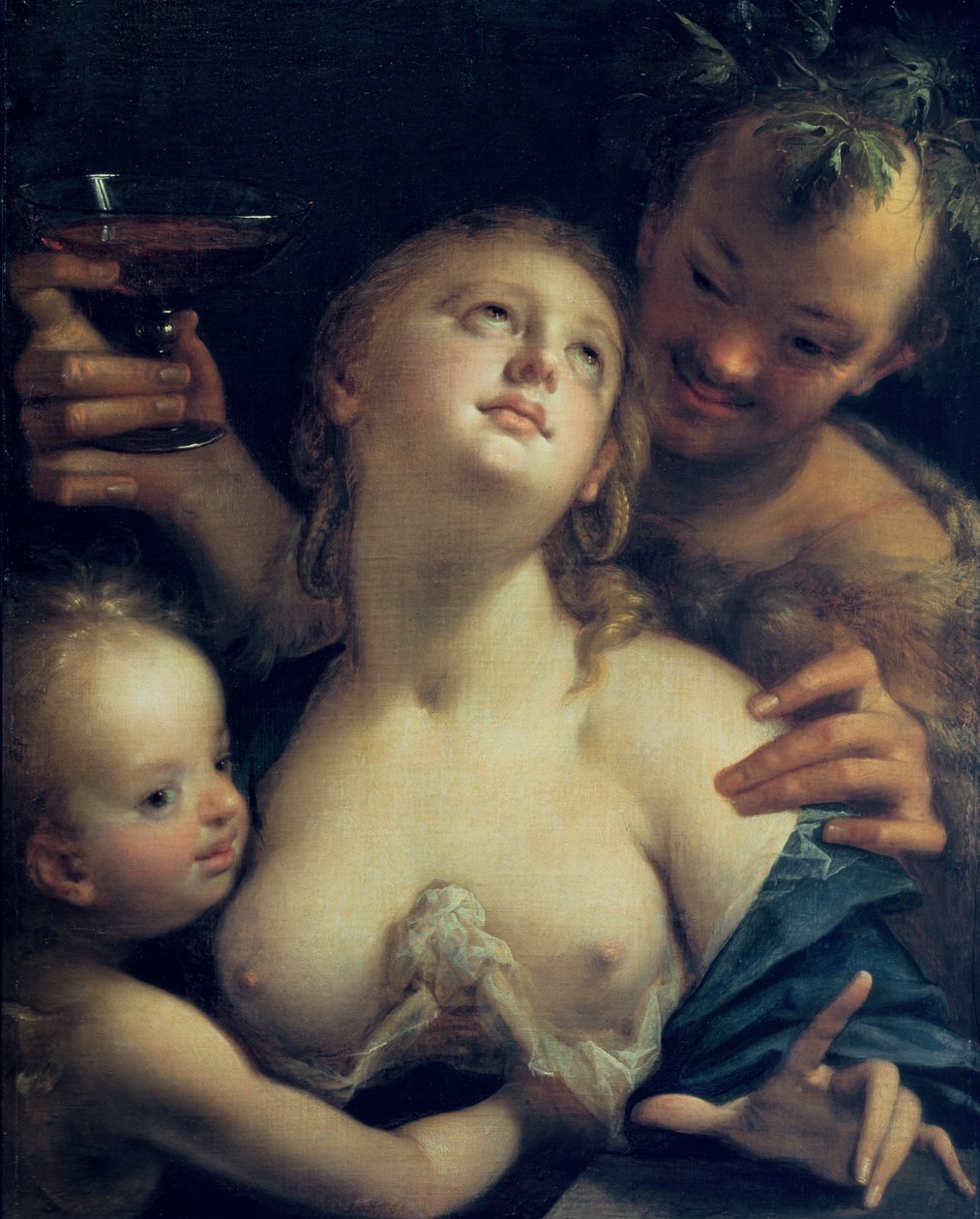 Bakchus, Venuše a Amor od Hans von Aachen