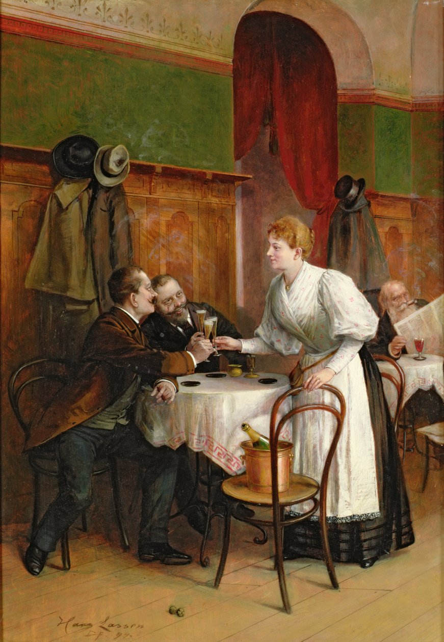 Pití jejich zdraví (olej) od Hans August Lasser