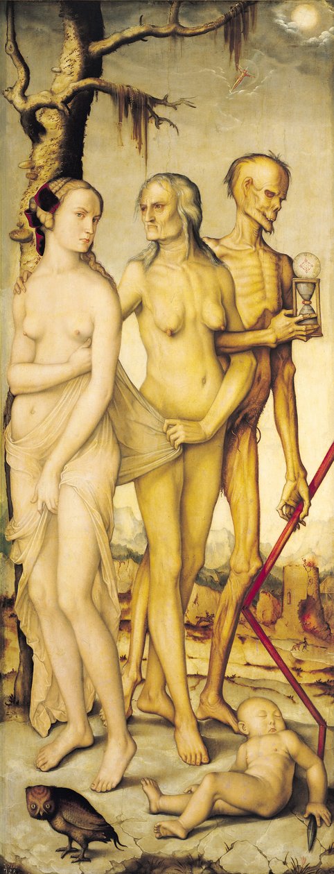 Tři věky člověka a smrti od Hans Baldung Grien