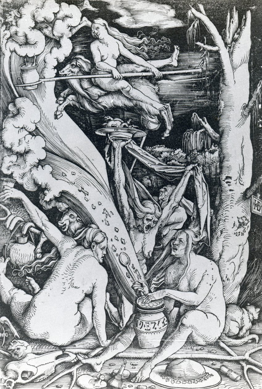 Čarodějnice na sabatu od Hans Baldung Grien