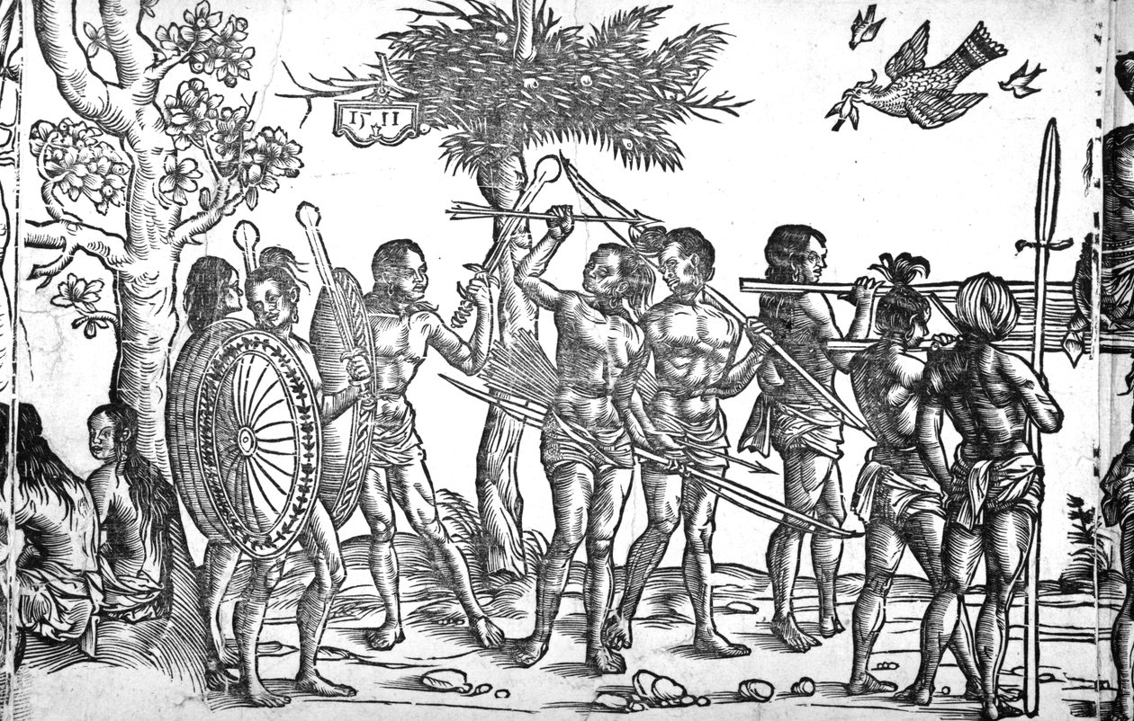 Kunig von Gutzin, tisk vytvořil George Glockendon, 1511 od Hans Burgkmair