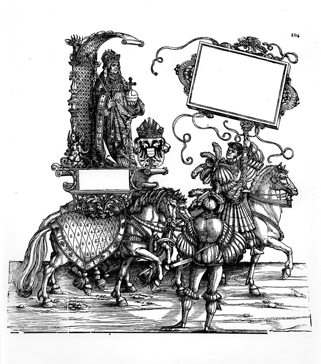 Scéna z Maxmiliánova triumfálního průvodu, kolem 1516-18 od Hans Burgkmair