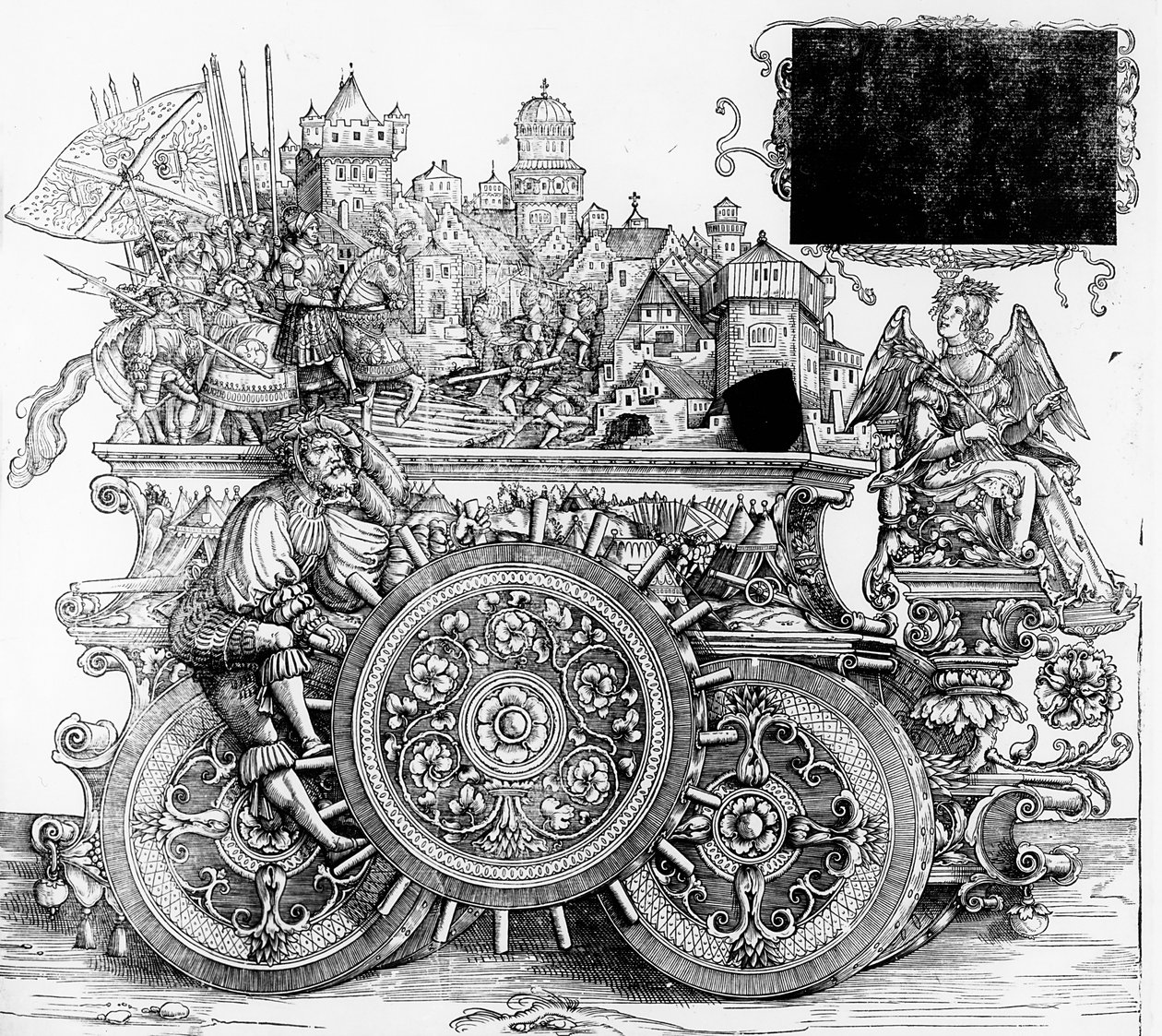 Scéna z Maxmiliánova triumfálního průvodu, asi 1516-18 od Hans Burgkmair