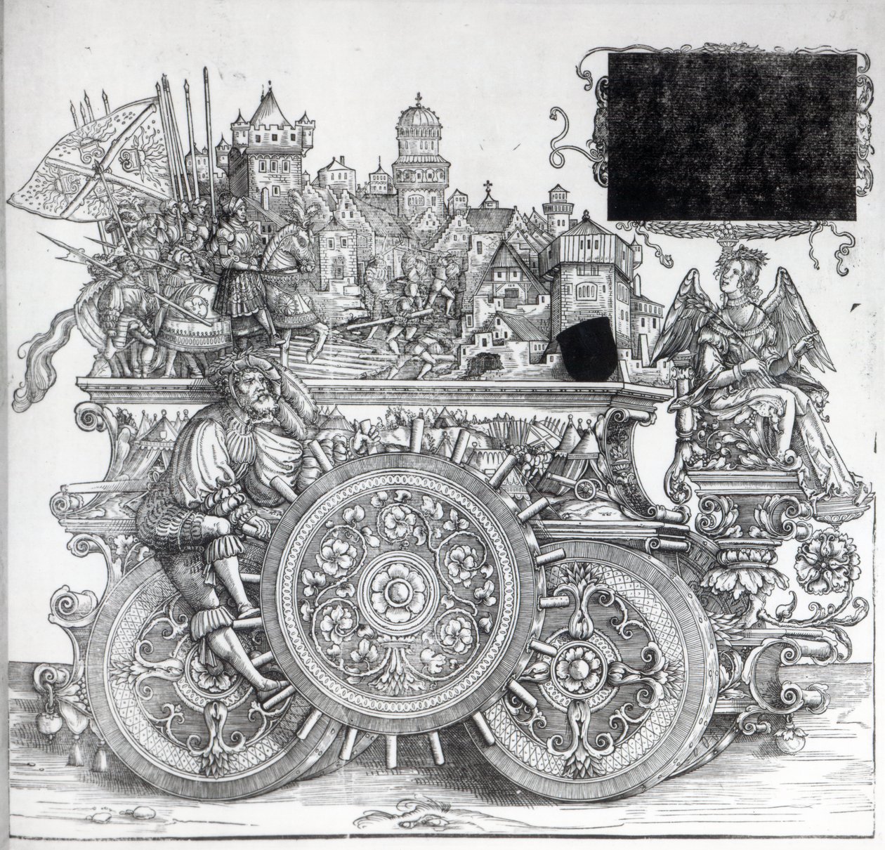 Scéna z Maxmiliánova triumfálního průvodu, kolem 1516-18 od Hans Burgkmair