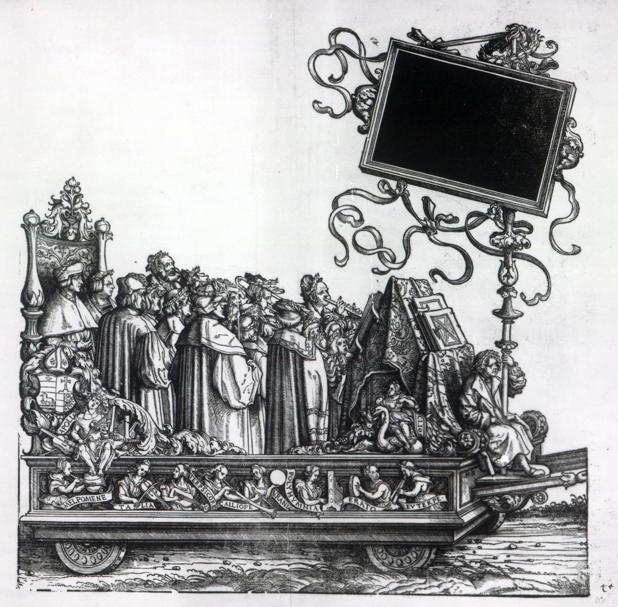 Scéna z Maxmiliánova triumfálního průvodu, kolem 1516-18 od Hans Burgkmair