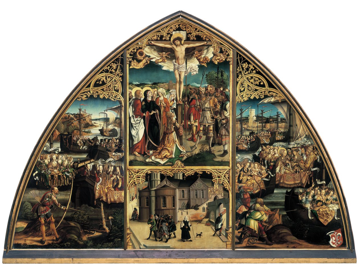 Bazilika Santa Croce od Hans Burgkmair the Elder