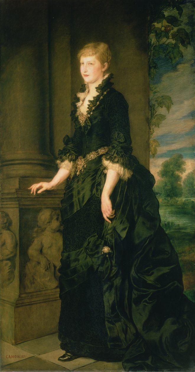 Korunní princezna Stephanie Belgie, choť korunního prince Rudolfa Rakouska (1858-89), 1881 od Hans Canon