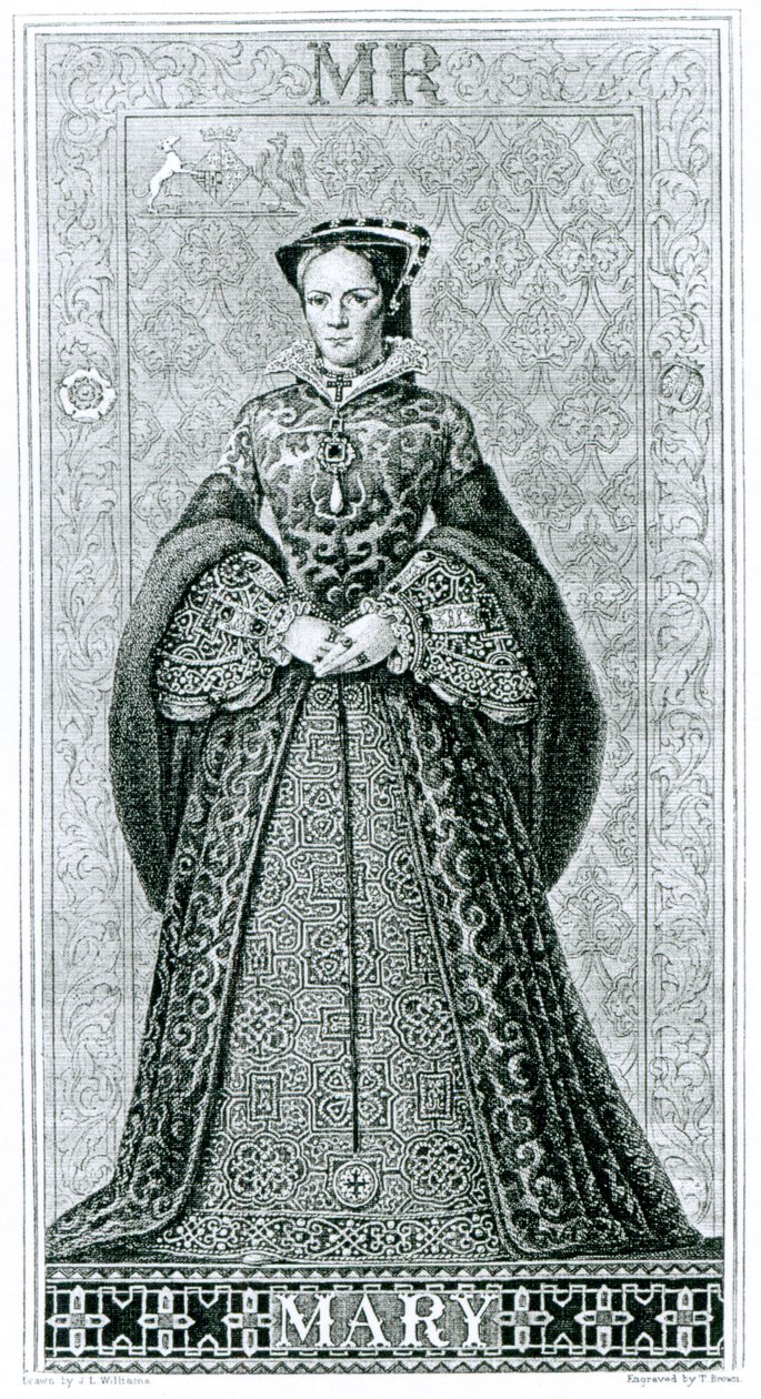 Queen Mary I vyryl T.Brown od Hans Eworth