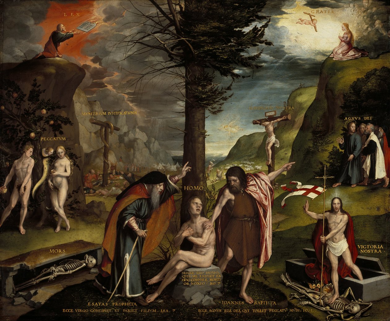 Alegorie starého a nového zákona od Hans Holbein der Jüngere