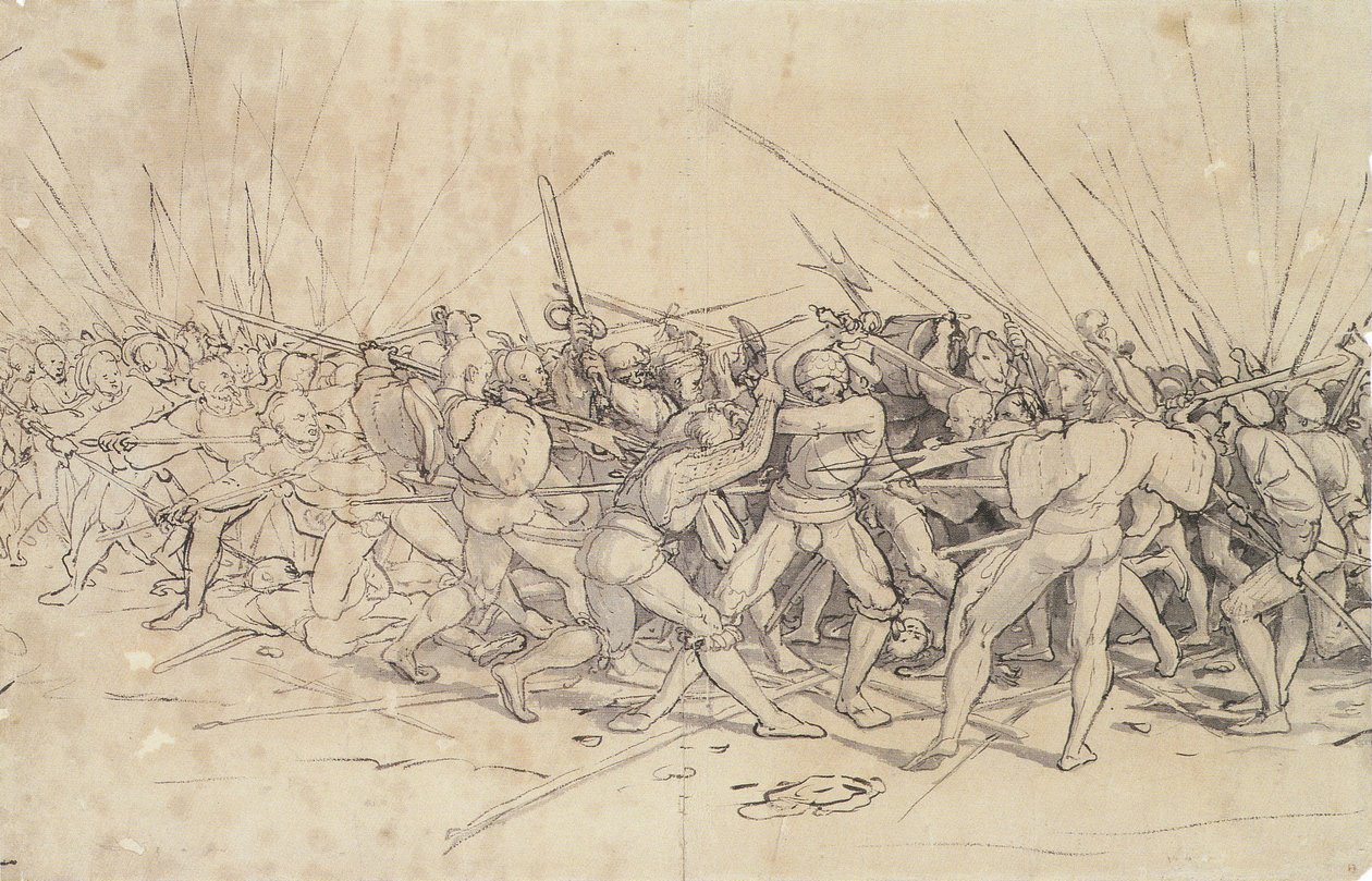 Bitevní scéna od Hans Holbein der Jüngere