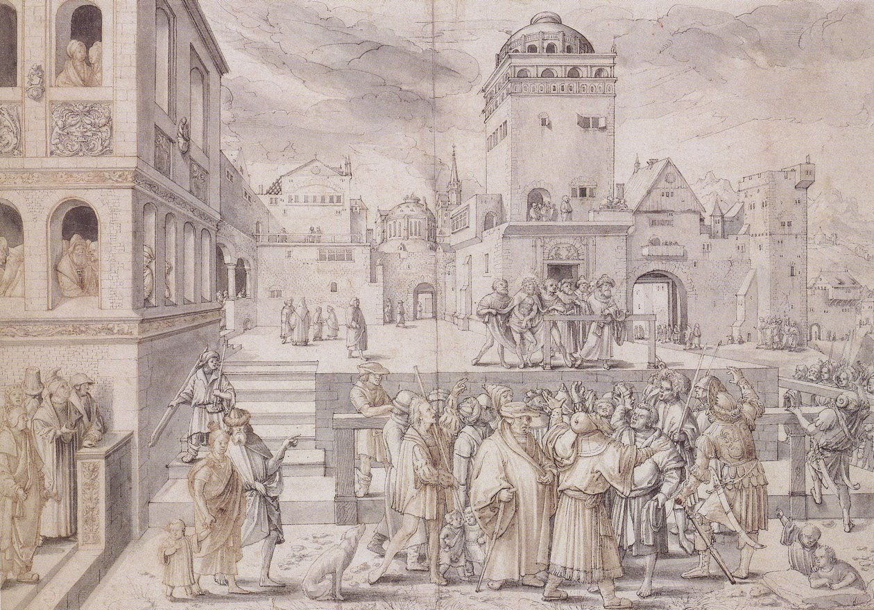 Hle, muž od Hans Holbein der Jüngere