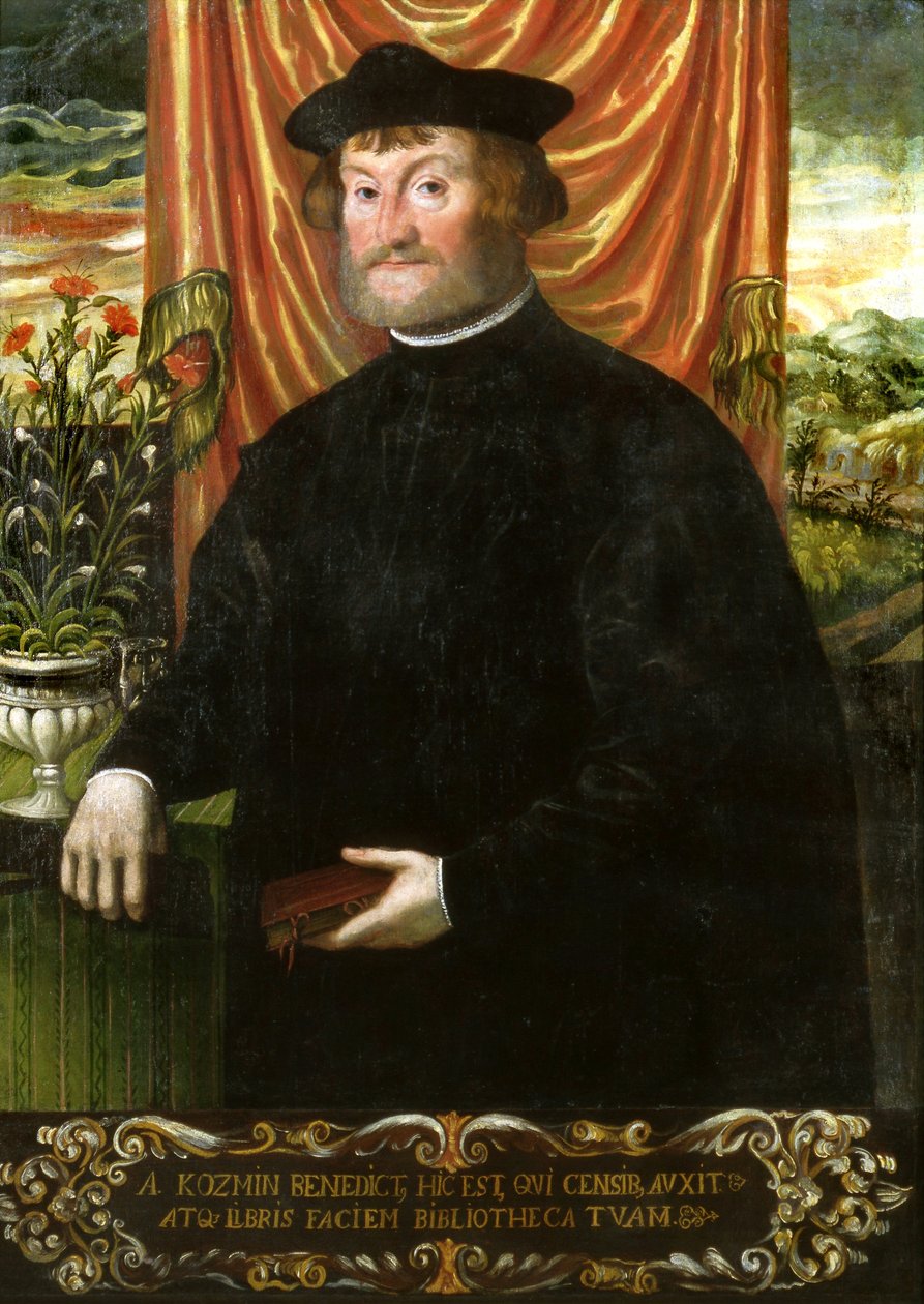 Portrét Benedykta Komiczyka z Komina. od Hans Holbein der Jüngere