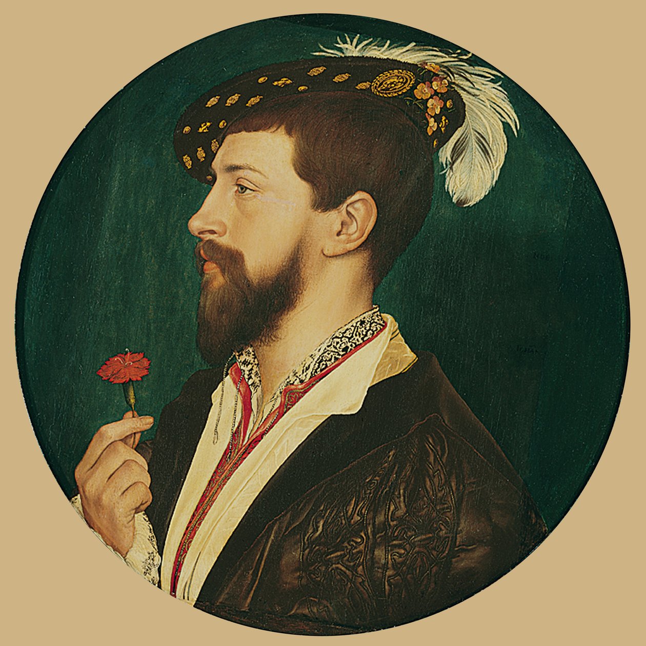 Portrét Simona Jiřího z Cornwallu od Hans Holbein der Jüngere