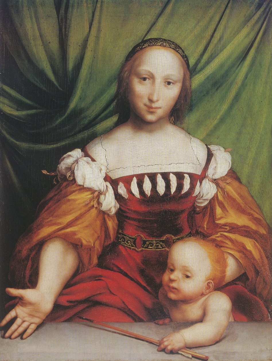 Venuše a Amor od Hans Holbein der Jüngere
