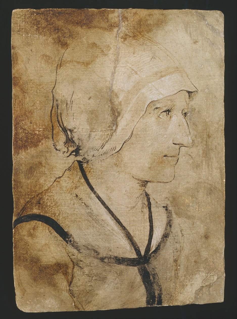 Portrét manželky neznámého kameníka od Hans Holbein der ältere