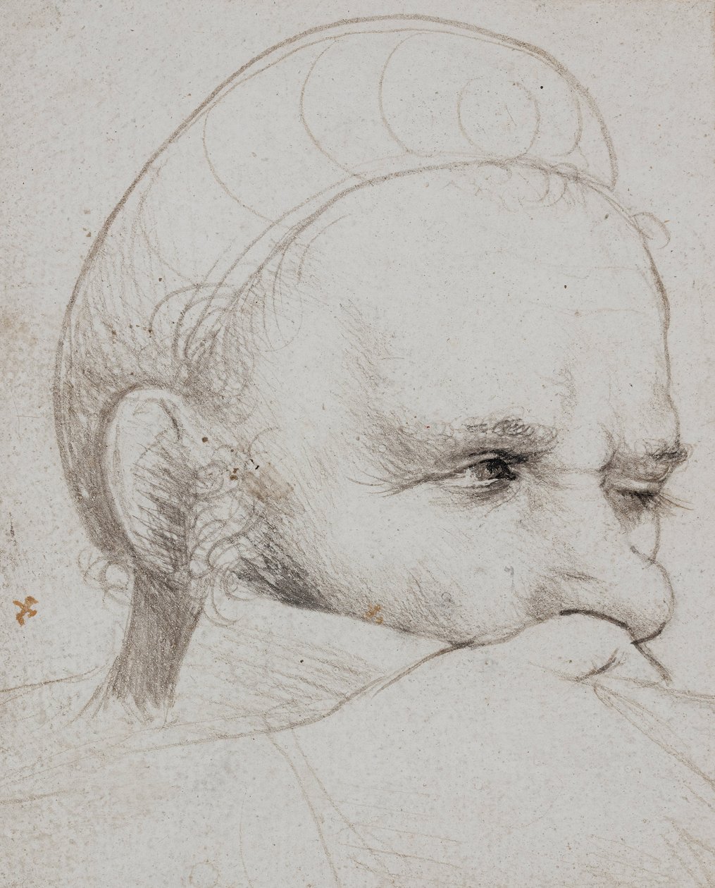 Hlava kuše s cílem od Hans Holbein the Elder