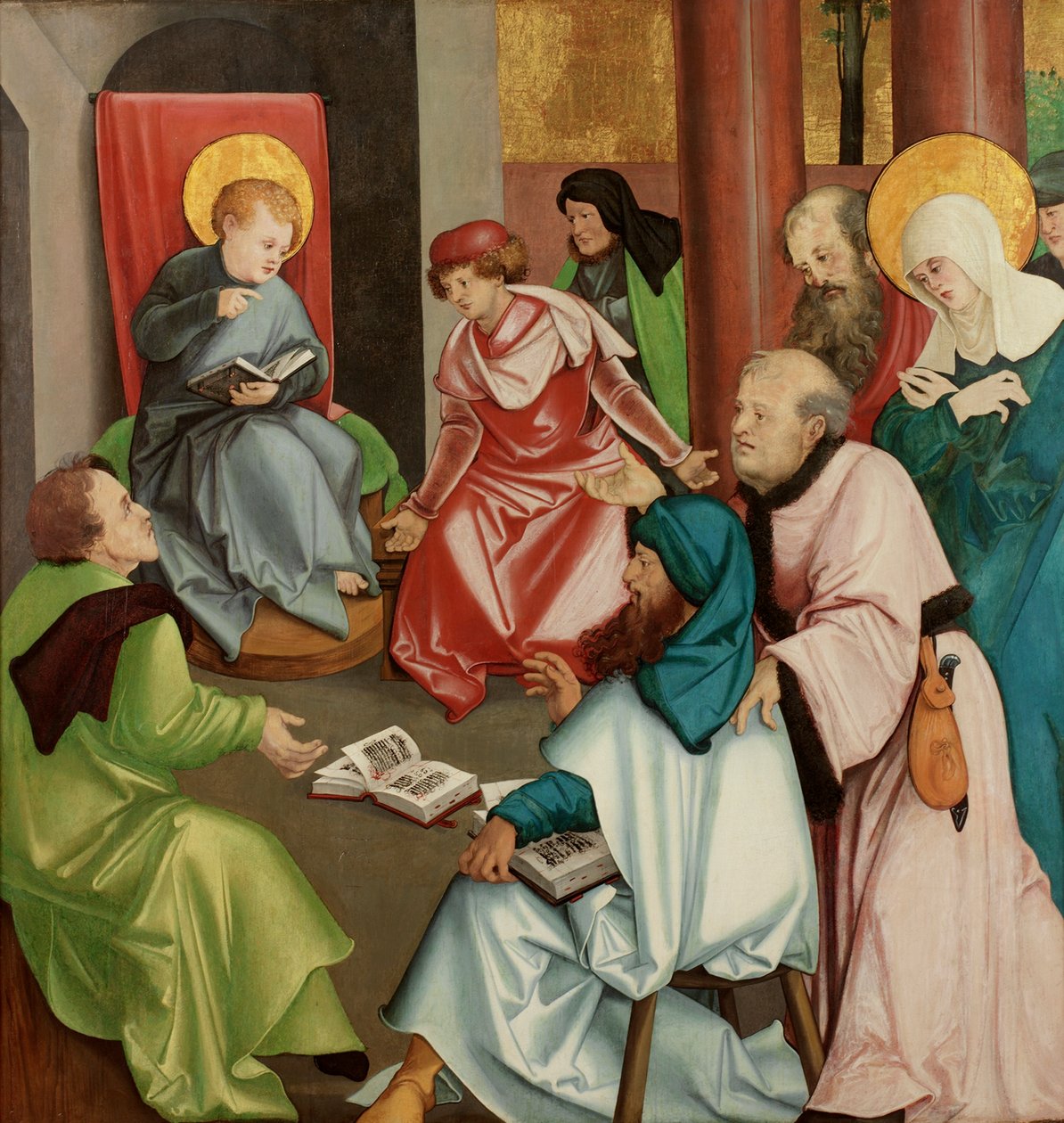 Kristus v chrámu, kolem 1510-30 od Hans Leonard Schaufelein