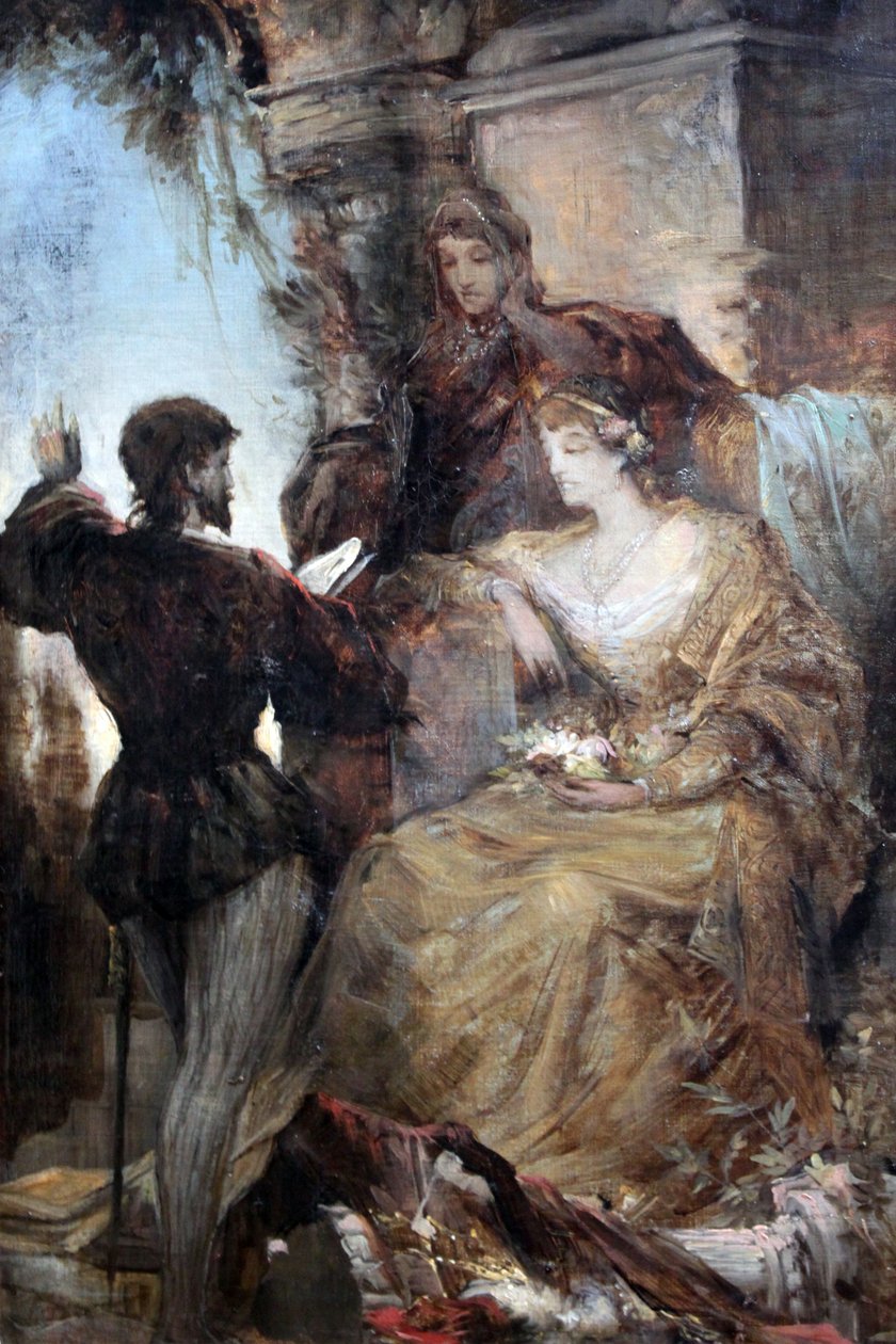 Tasso a Eleonora z Este od Hans Makart