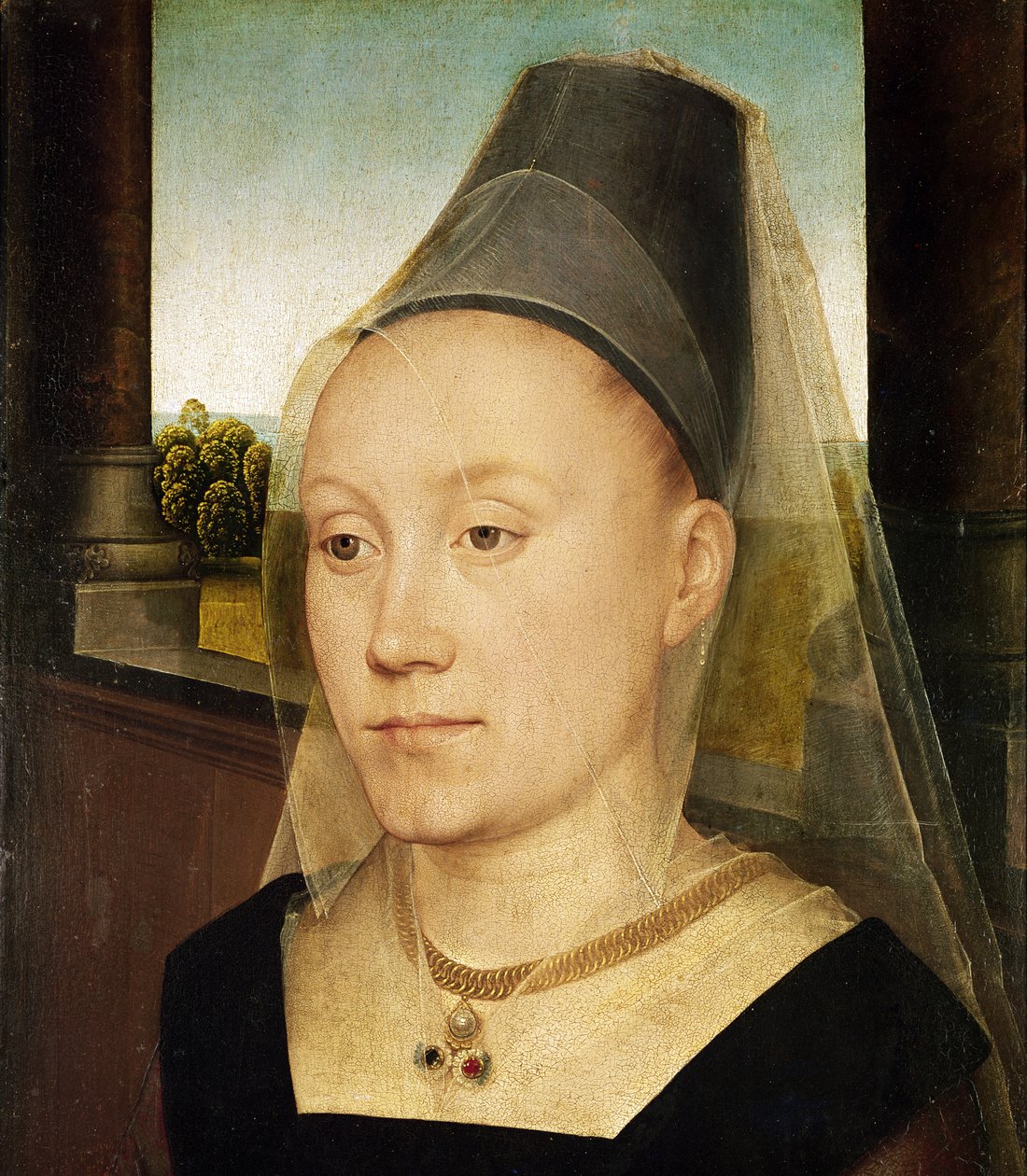 Barbara de Vlaenderberch, kolem 1472-75 (detail 234523) od Hans Memling