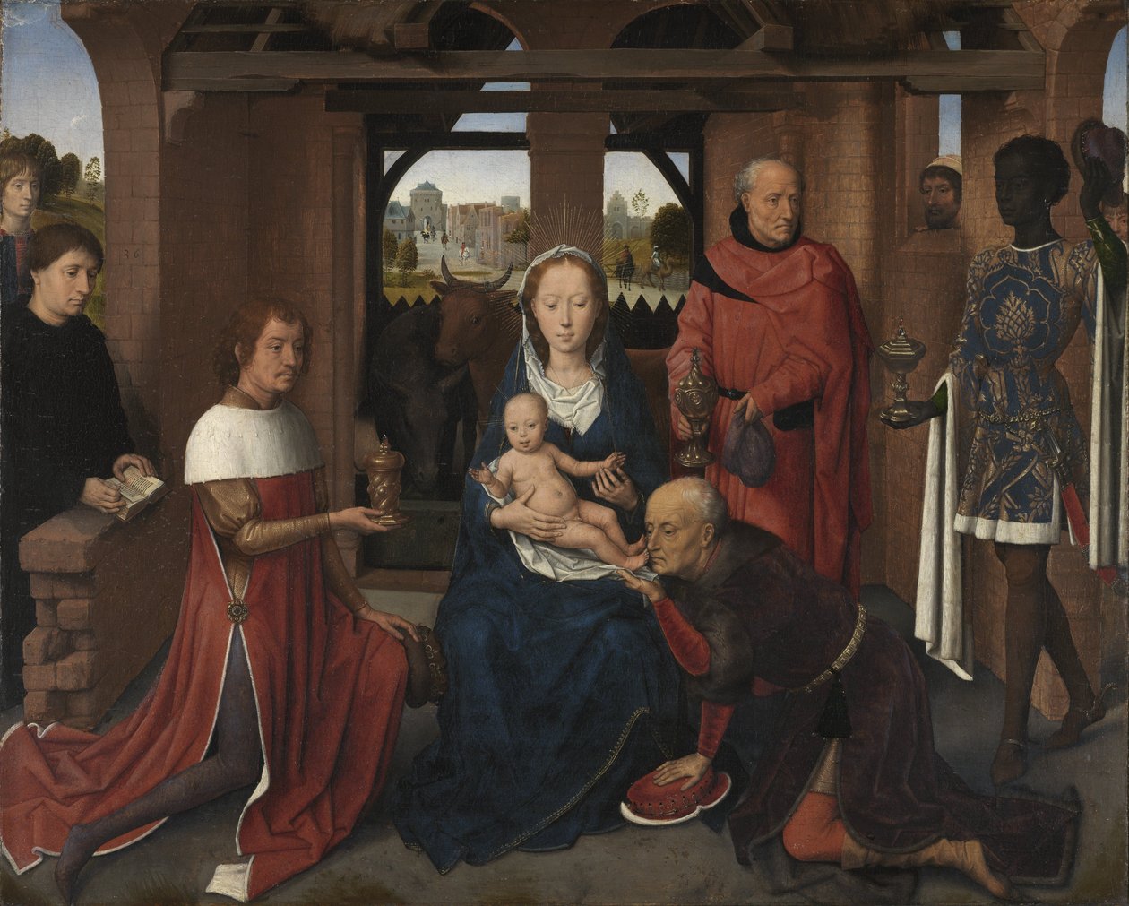 Centrální panel Triptychu Jana Floreins od Hans Memling